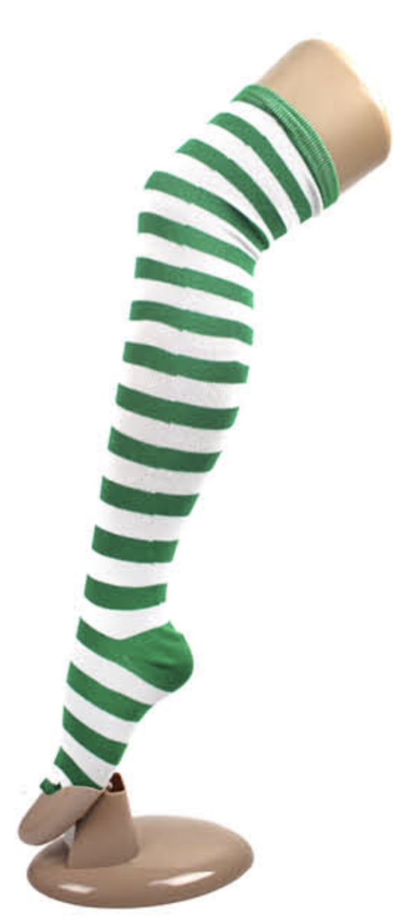 HomeDiscount-OVER THE KNEE SOCKS Plain Striped High Thigh Ladies Long Womens Stripey Stocking