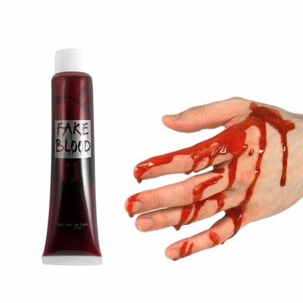 HomeDiscount-FAKE BLOOD Zombie Halloween Fancy Dress Red Make Up Gel Cream Vampire Horror