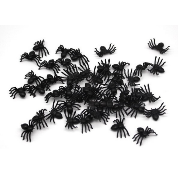 HomeDiscount-MINI FAKE SPIDERS Trick Halloween Scary Arachnids Joke Prank Small Gag Toy Bug