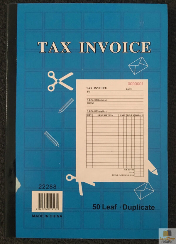 HomeDiscount-TAX INVOICE BOOK 50 Page Duplicate Statement Carbonless Quote