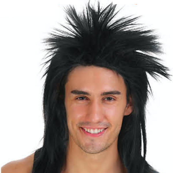 HomeDiscount-SPIKY PUNK Mullet Wig Costume Party Fancy Rock Hair Disco Dress 70s 80s