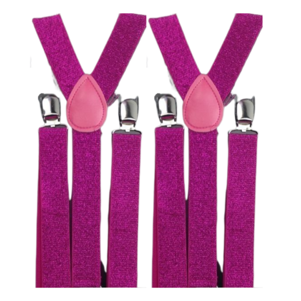 HomeDiscount-2x Mens Suspenders Braces Adjustable Strong Clip On Elastic Formal Wedding Slim