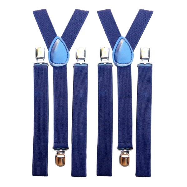 HomeDiscount-2x Mens Suspenders Braces Adjustable Strong Clip On Elastic Formal Wedding Slim