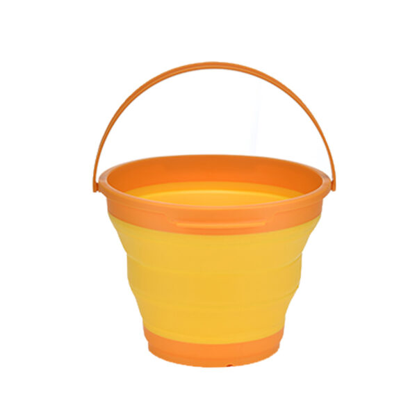 HomeDiscount-7 Litre Foldable Collapsible Silicone Bucket for Home/Hiking/Camping/Fishing - O