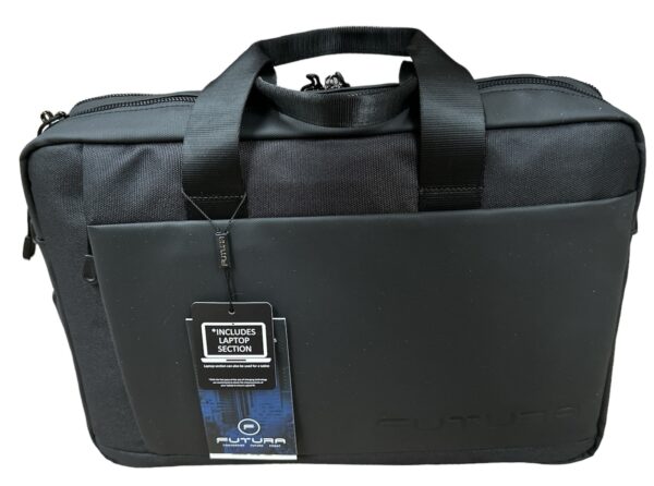 HomeDiscount-15" Futura Laptop Computer Bag Travel Work Messenger Bag w/USB Port - Black