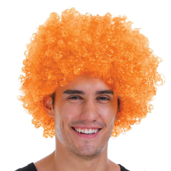 HomeDiscount-Mens DELUXE AFRO WIG Curly Hair Costume Party Fancy Disco 70s 80s Dress Up - Ora