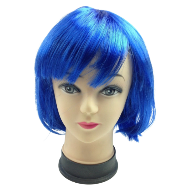 HomeDiscount-Bob Wig Costume Short Straight Fringe Cosplay Party Full Hair Womens Fancy Dress