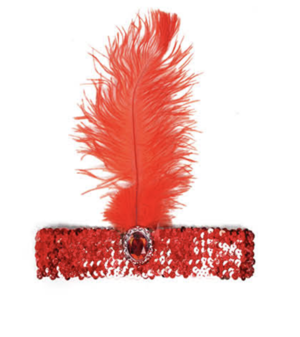 HomeDiscount-1920s FLAPPER HEADBAND Headpiece Feather Sequin Charleston Costume Gatsby Dance