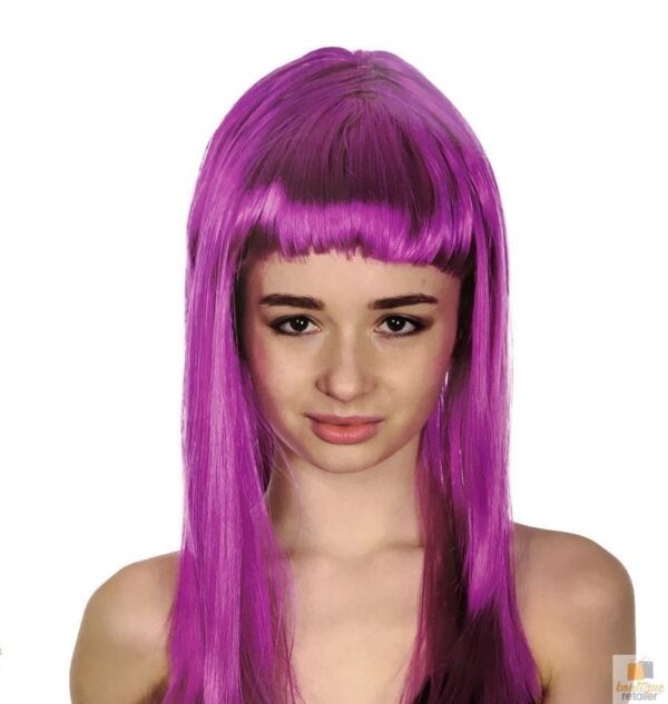 HomeDiscount-LONG WIG Straight Party Hair Costume Fringe Cosplay Fancy Dress 70cm Womens - Fu