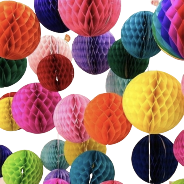 HomeDiscount-12x HONEYCOMB BALL Tissue Paper Ball Lantern Decor Wedding Party Birthday Bulk