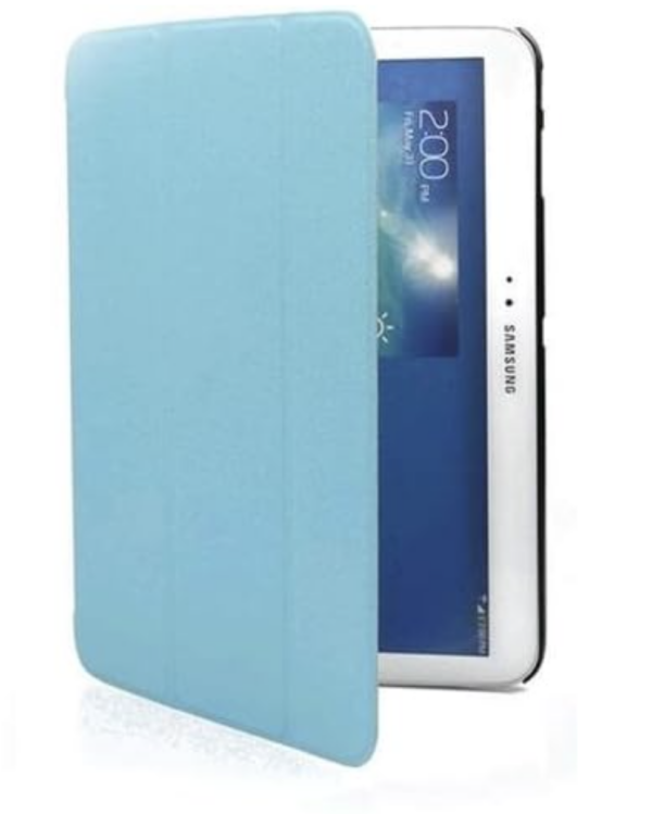 HomeDiscount-Galaxy Tab 3  8 inch Ultra Slim Triple Fold Case Cover - Blue