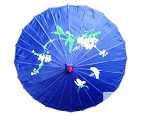 HomeDiscount-PARASOL UMBRELLA Chinese Japanese Bamboo Flower Pattern Fabric 80cm Diameter - B