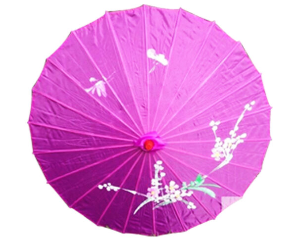 HomeDiscount-PARASOL UMBRELLA Chinese Japanese Bamboo Flower Pattern Fabric 80cm Diameter - P