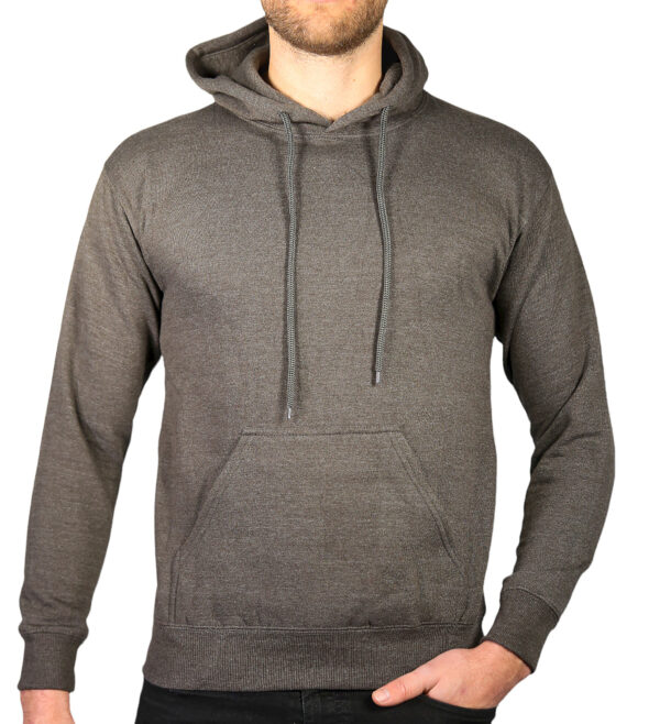 HomeDiscount-Adult Mens 100% Cotton Fleece Hoodie Jumper Pullover Sweater Warm Sweatshirt - C