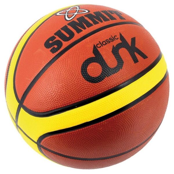 HomeDiscount-Summit Classic Dunk Basketball Indoor Outdoor Sport Game Rubber Ball in Size 5