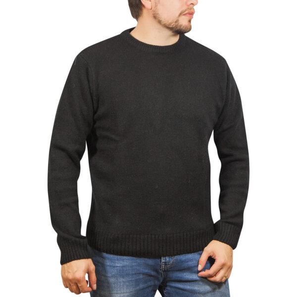 HomeDiscount-100% SHETLAND WOOL CREW Round Neck Knit JUMPER Pullover Mens Sweater Knitted - P