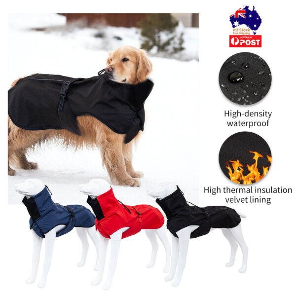 HomeDiscount-Pet Dog Raincoat Poncho Jacket Windbreaker Waterproof Clothes with Harness Hole-