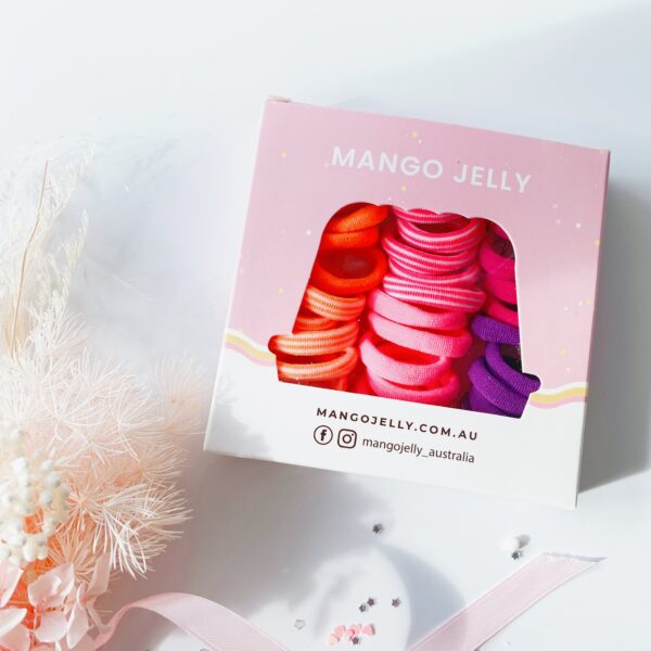 HomeDiscount-MANGO JELLY Metal Free Hair Ties (3cm) - Candy 36P - Three Pack