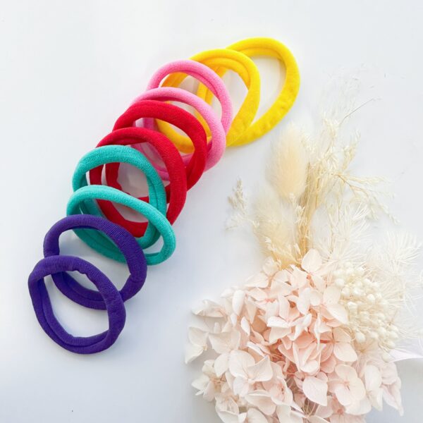 HomeDiscount-MANGO JELLY Metal Free Hair ties (4.5cm) - Pop Mixed 10P - One Pack