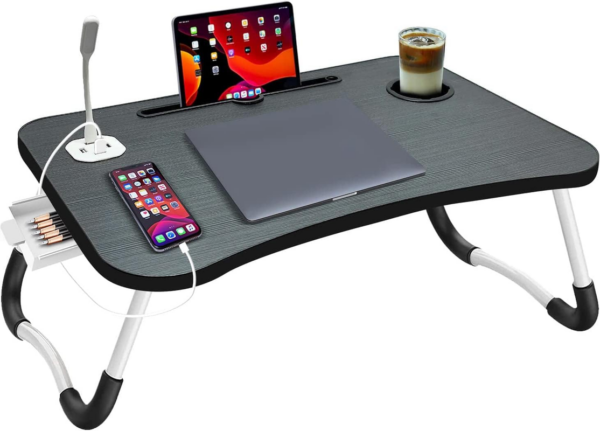 HomeDiscount-NNECN Laptop Desk Bed Table Tray Folding Breakfast Table Portable Lap Standing D