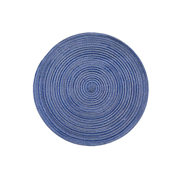 HomeDiscount-Round Woven Placemats -Colorful Braided Table Mats for Dining & Home Decor 18cm