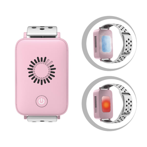 HomeDiscount-Pink Wearable Cooling and Heating Wristband - Mini Wearable Air Conditioner for