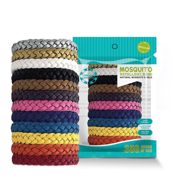 HomeDiscount-Natural Mosquito Repellent Bracelet - Adjustable and Long-Lasting  Set 2 (12PCS