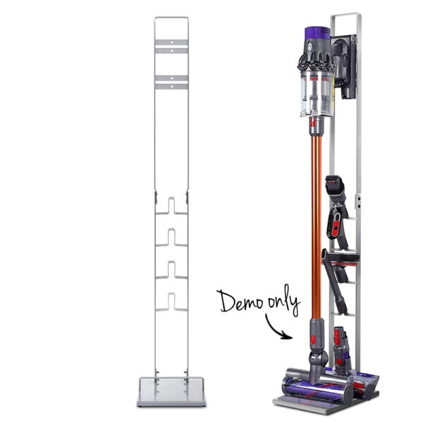 HomeDiscount-Freestanding Dyson Vacuum Cleaner Stand for V6 7 8 10 11 Silver