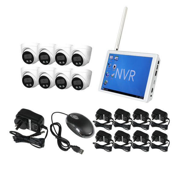 HomeDiscount-Wireless Security Camera System Set Round