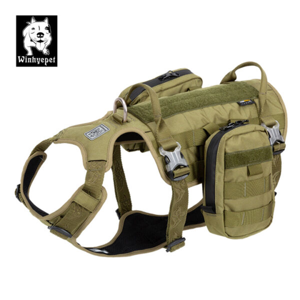 HomeDiscount-Whinhyepet Military Harness - Army Green  L