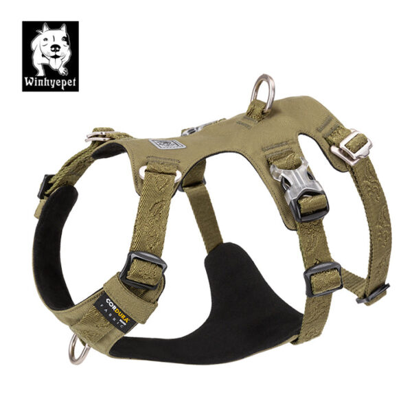 HomeDiscount-Whinhyepet Dog Harness - Green  L