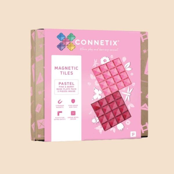 HomeDiscount-Connetix Tiles 2 Piece Base Plate Lemon - Peach