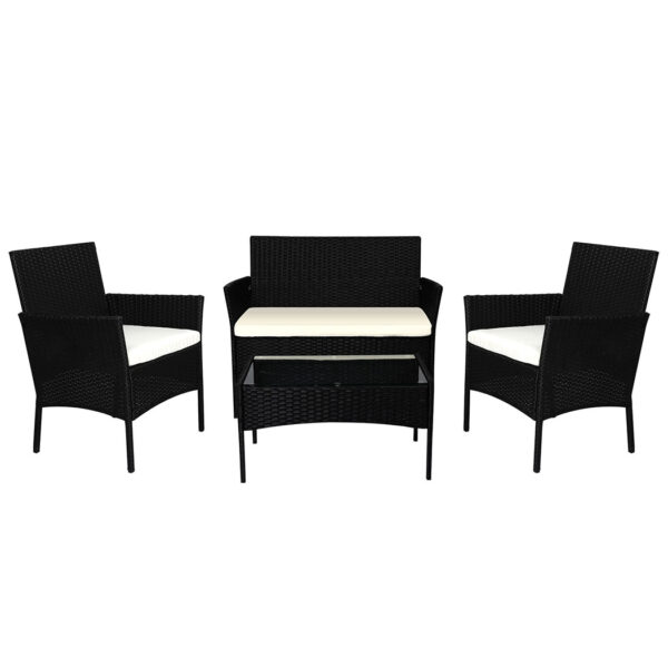 HomeDiscount-4PCS Outdoor Furniture Setting