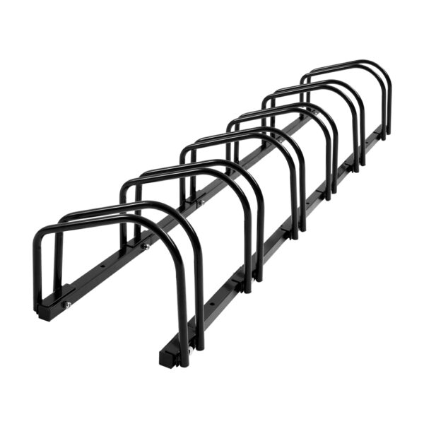 HomeDiscount-6 Bikes Stand Bicycle Bike Rack Floor