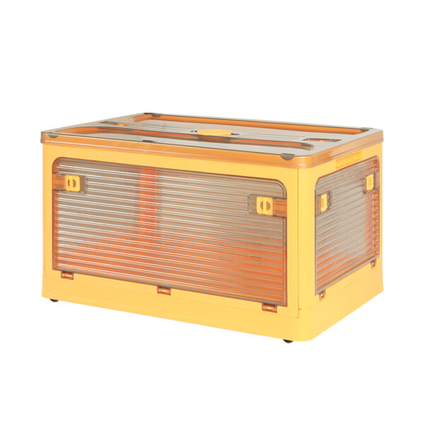 HomeDiscount-Storage Organiser Large Box Stackable M Orange Medium