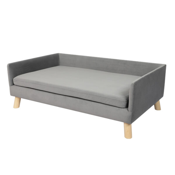 HomeDiscount-Pet Sofa Bed Dog Warm Soft Lounge Grey