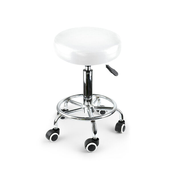 HomeDiscount-Salon Stool Swivel Hairdressing White