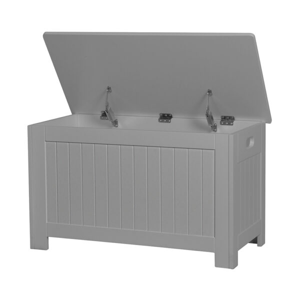 HomeDiscount-Kids Toy Box Storage Chest Cabinet Grey