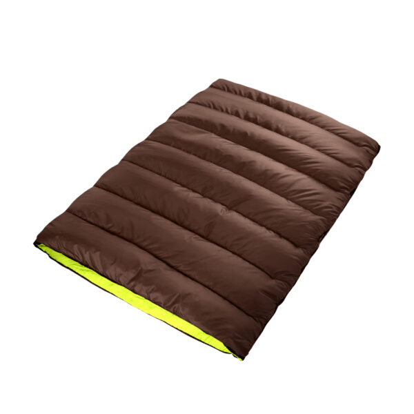 HomeDiscount-Double Sleeping Bag Bags Outdoor Brown