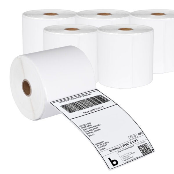 HomeDiscount-6 Rolls Direct Thermal Labels Barcode