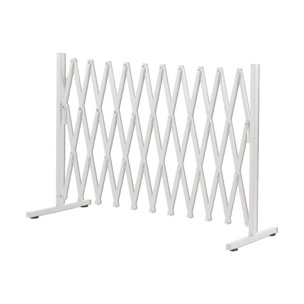 HomeDiscount-Garden Security Fence Gate Expandable White