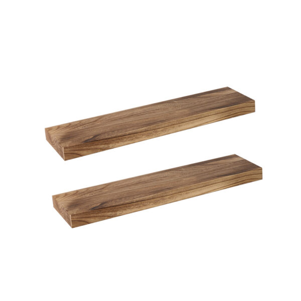 HomeDiscount-2 Pcs Floating Shelves Wall Mounted Medium