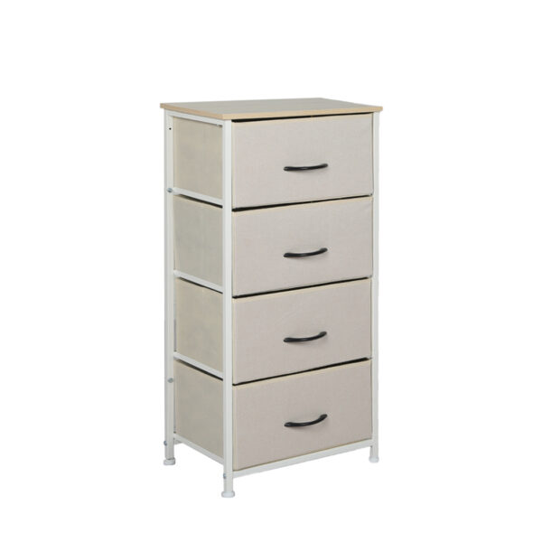 HomeDiscount-Storage Cabinet Tower Chest Beige