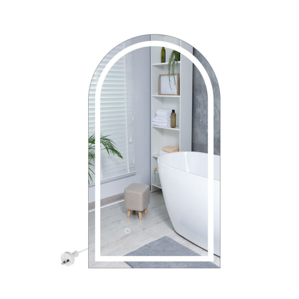 HomeDiscount-Arch Wall Mirror LED Lighted 60*100cm 60x100