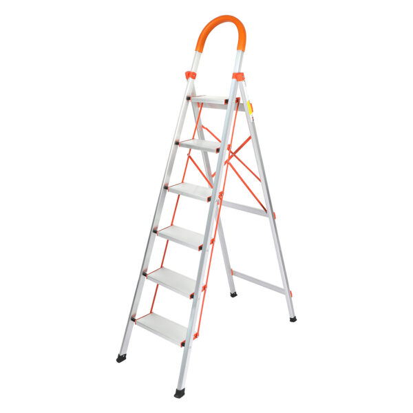 HomeDiscount-6 Step Ladder Folding Aluminium