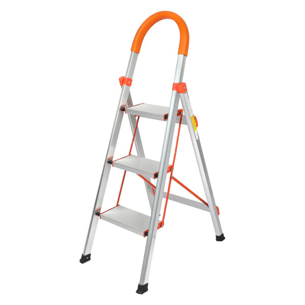 HomeDiscount-3 Step Ladder Folding Aluminium