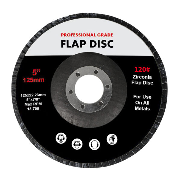 HomeDiscount-Flap Discs 125mm 5" Zirconia 1x20mX3 60SQM