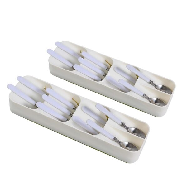 HomeDiscount-2x Cutlery Organiser Drying Tray Kitchen