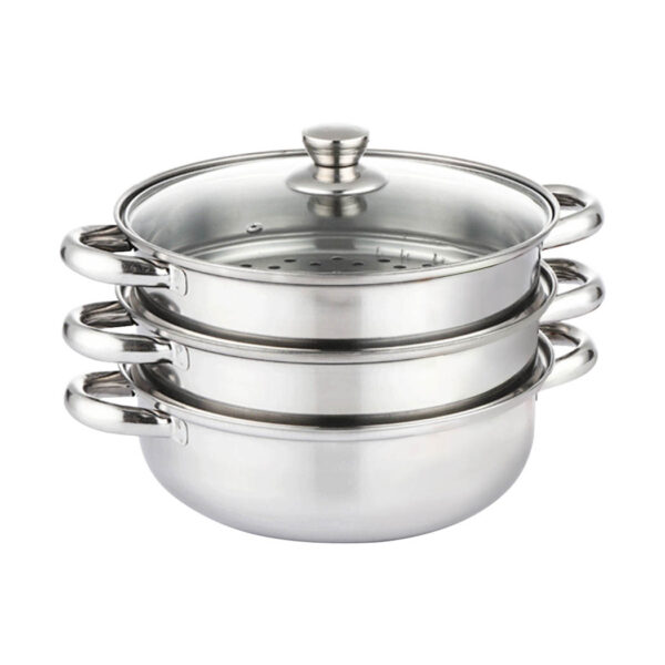 HomeDiscount-Stainless Steel Steamer Meat Vegetable