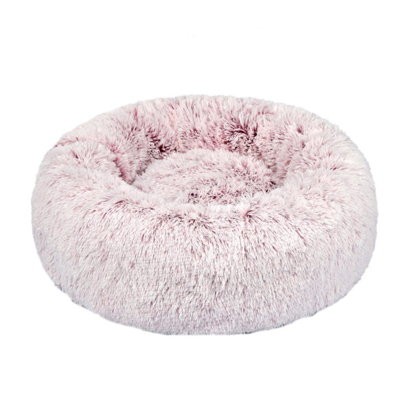 HomeDiscount-Pet Bed Cat Dog Donut Nest Calming L Pink Large